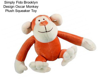 Simply Fido Brooklyn Design Oscar Monkey Plush Squeaker Toy