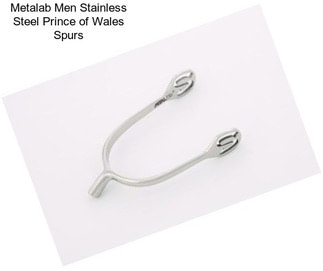 Metalab Men Stainless Steel Prince of Wales Spurs