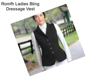 Romfh Ladies Bling Dressage Vest