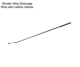 Wonder Whip Dressage Whip with Leather Handle