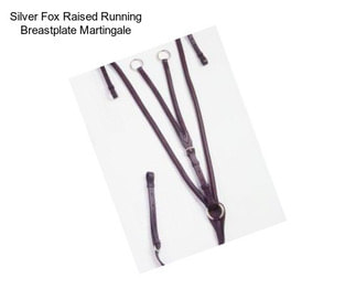 Silver Fox Raised Running Breastplate Martingale