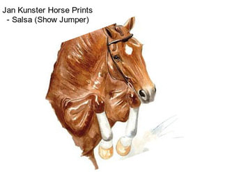 Jan Kunster Horse Prints - Salsa (Show Jumper)