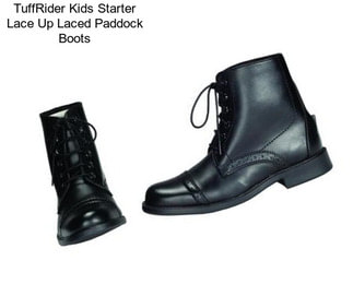 TuffRider Kids Starter Lace Up Laced Paddock Boots