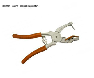 Destron Fearing Progrip Ii Applicator