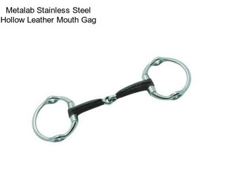 Metalab Stainless Steel Hollow Leather Mouth Gag