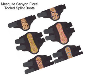 Mesquite Canyon Floral Tooled Splint Boots