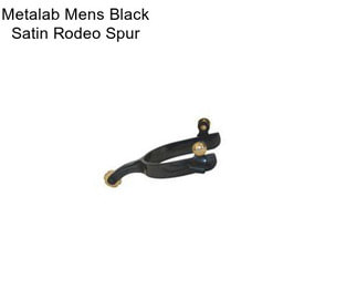 Metalab Mens Black Satin Rodeo Spur