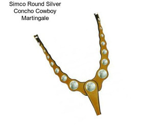 Simco Round Silver Concho Cowboy Martingale