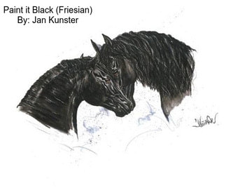 Paint it Black (Friesian) By: Jan Kunster