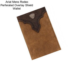 Ariat Mens Rodeo Perferated Overlay Shield Wallet