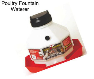 Poultry Fountain Waterer