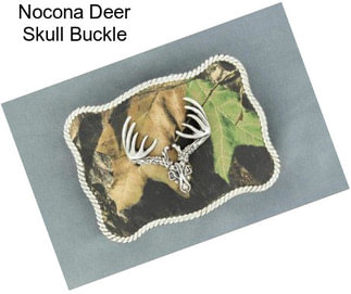Nocona Deer Skull Buckle