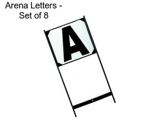 Arena Letters - Set of 8