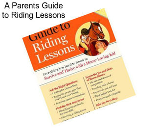 A Parents Guide to Riding Lessons