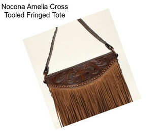 Nocona Amelia Cross Tooled Fringed Tote