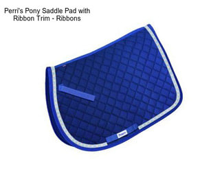 Perri\'s Pony Saddle Pad with Ribbon Trim - Ribbons