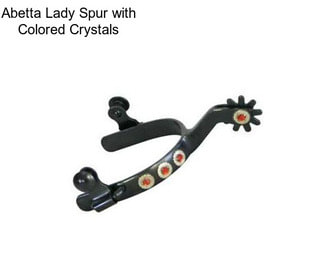 Abetta Lady Spur with Colored Crystals