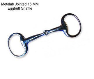 Metalab Jointed 16 MM Eggbutt Snaffle