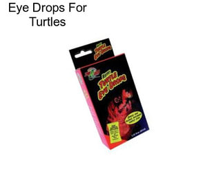 Eye Drops For Turtles