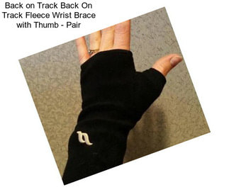 Back on Track Back On Track Fleece Wrist Brace with Thumb - Pair