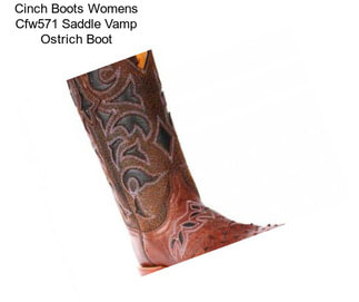 Cinch Boots Womens Cfw571 Saddle Vamp Ostrich Boot