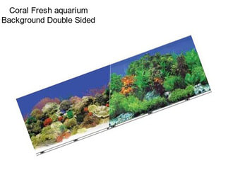 Coral Fresh aquarium Background Double Sided