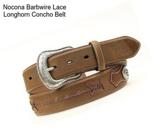 Nocona Barbwire Lace Longhorn Concho Belt