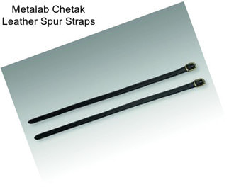 Metalab Chetak Leather Spur Straps