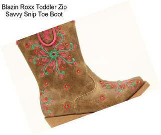 Blazin Roxx Toddler Zip Savvy Snip Toe Boot