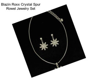 Blazin Roxx Crystal Spur Rowel Jewelry Set