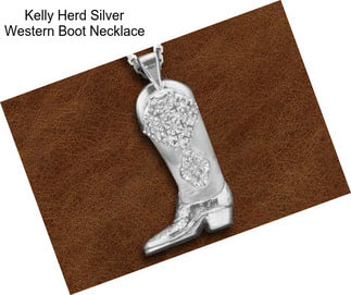 Kelly Herd Silver Western Boot Necklace