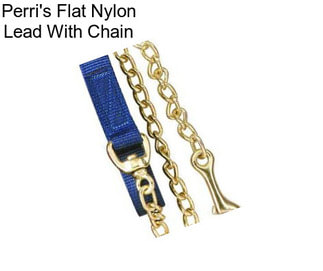 Perri\'s Flat Nylon Lead With Chain