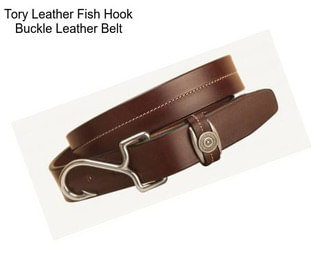 Tory Leather Fish Hook Buckle Leather Belt