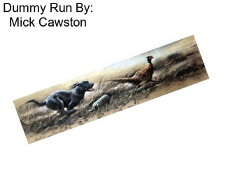 Dummy Run By: Mick Cawston