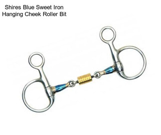 Shires Blue Sweet Iron Hanging Cheek Roller Bit