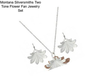 Montana Silversmiths Two Tone Flower Fan Jewelry Set