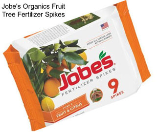 Jobe\'s Organics Fruit Tree Fertilizer Spikes