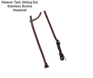 Weaver Tack Sliding Ear Stainless Buckle Headstall