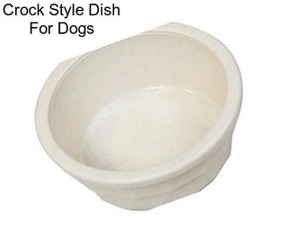 Crock Style Dish For Dogs