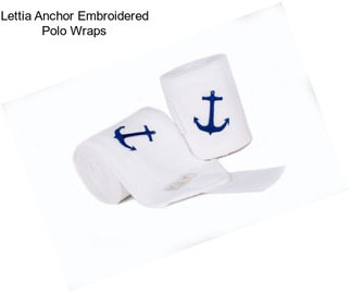 Lettia Anchor Embroidered Polo Wraps