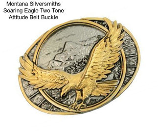 Montana Silversmiths Soaring Eagle Two Tone Attitude Belt Buckle