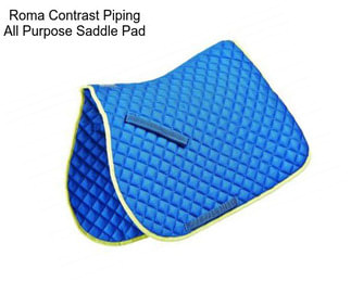 Roma Contrast Piping All Purpose Saddle Pad