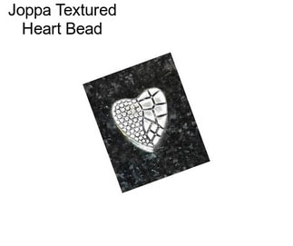 Joppa Textured Heart Bead