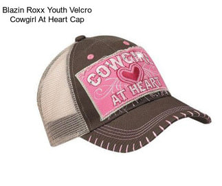 Blazin Roxx Youth Velcro Cowgirl At Heart Cap