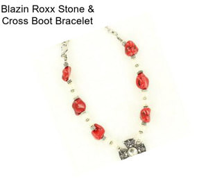 Blazin Roxx Stone & Cross Boot Bracelet