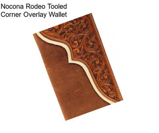 Nocona Rodeo Tooled Corner Overlay Wallet