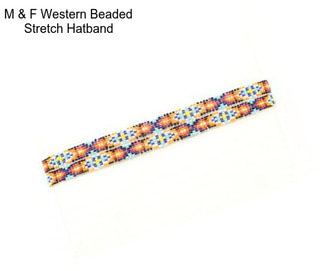 M & F Western Beaded Stretch Hatband