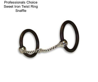 Professionals Choice Sweet Iron Twist Ring Snaffle