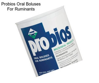 Probios Oral Boluses For Ruminants