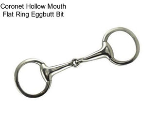 Coronet Hollow Mouth Flat Ring Eggbutt Bit
